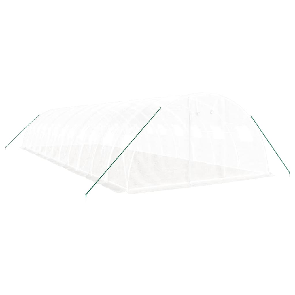 Gewächshaus mit Stahlrahmen Grün 8 m² 4x2x2 m