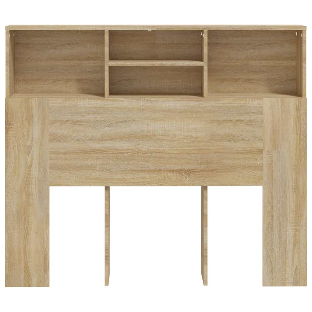 Bett-Kopfteil mit Ablagen Weiß 100x19x103,5 cm