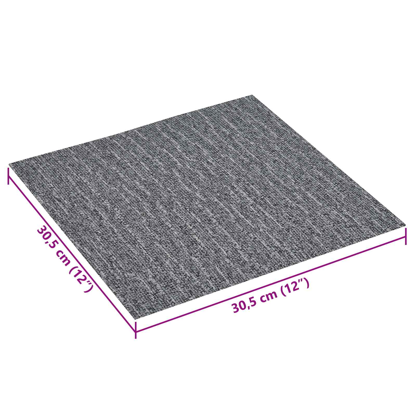 Selbstklebende Bodenplanken 30,5 x 30,5 cm 20 pcs PVC Betongrau