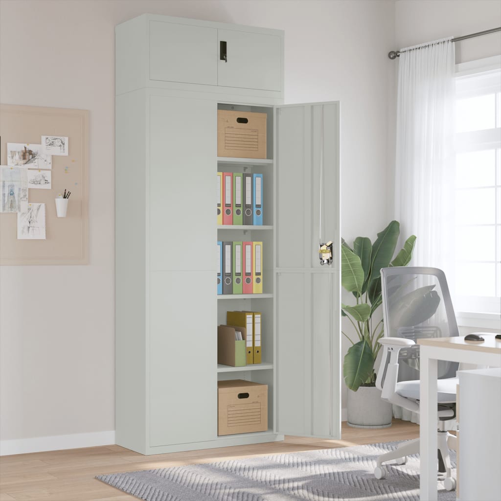 Aktenschrank Weiß 90x40x110 cm Stahl