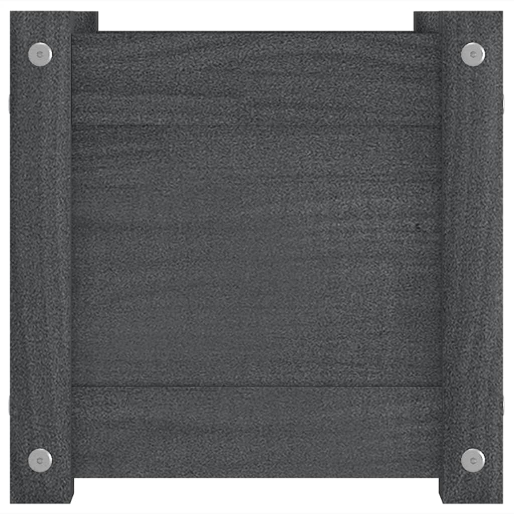 Pflanzkübel 2 Stk. 31x31x31 cm Massivholz Kiefer