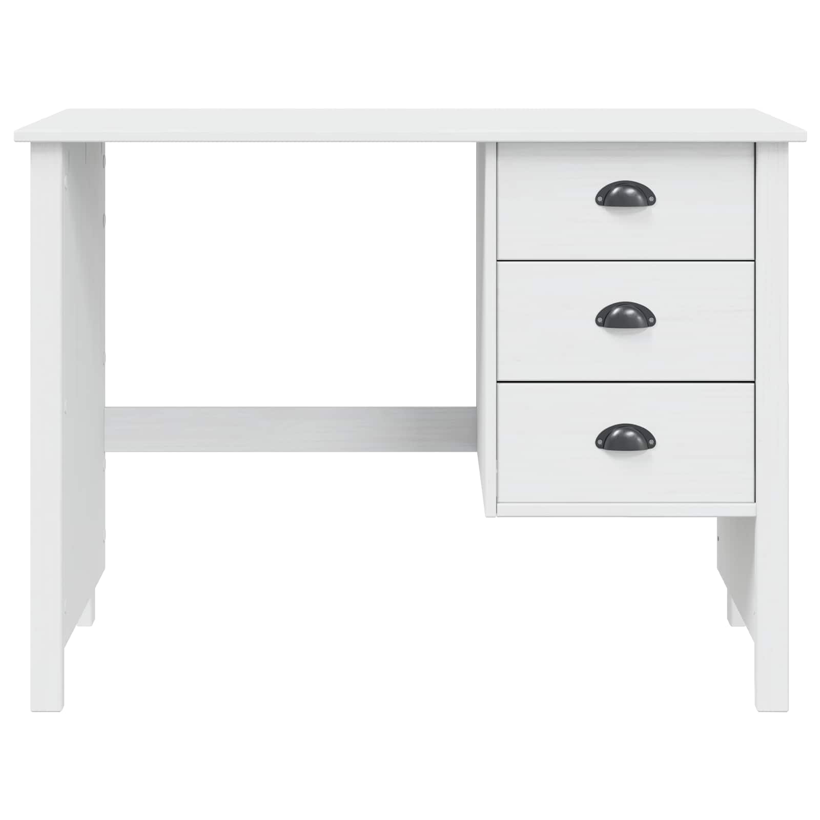 Schreibtisch mit Schubladen HILL Honigbraun 100 x 45 x 74 cm