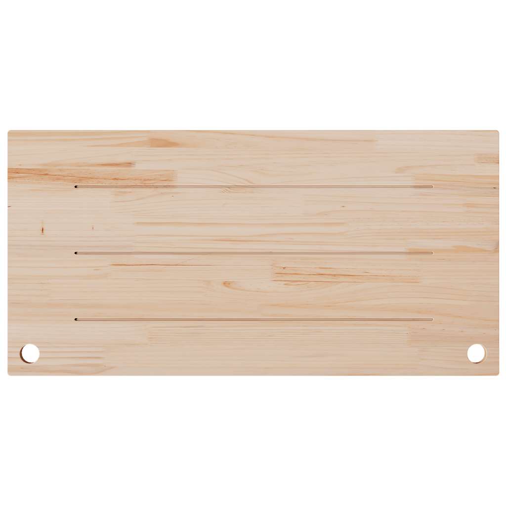 Schreibtischplatte 80x40x2,5 cm Massivholz Kiefer