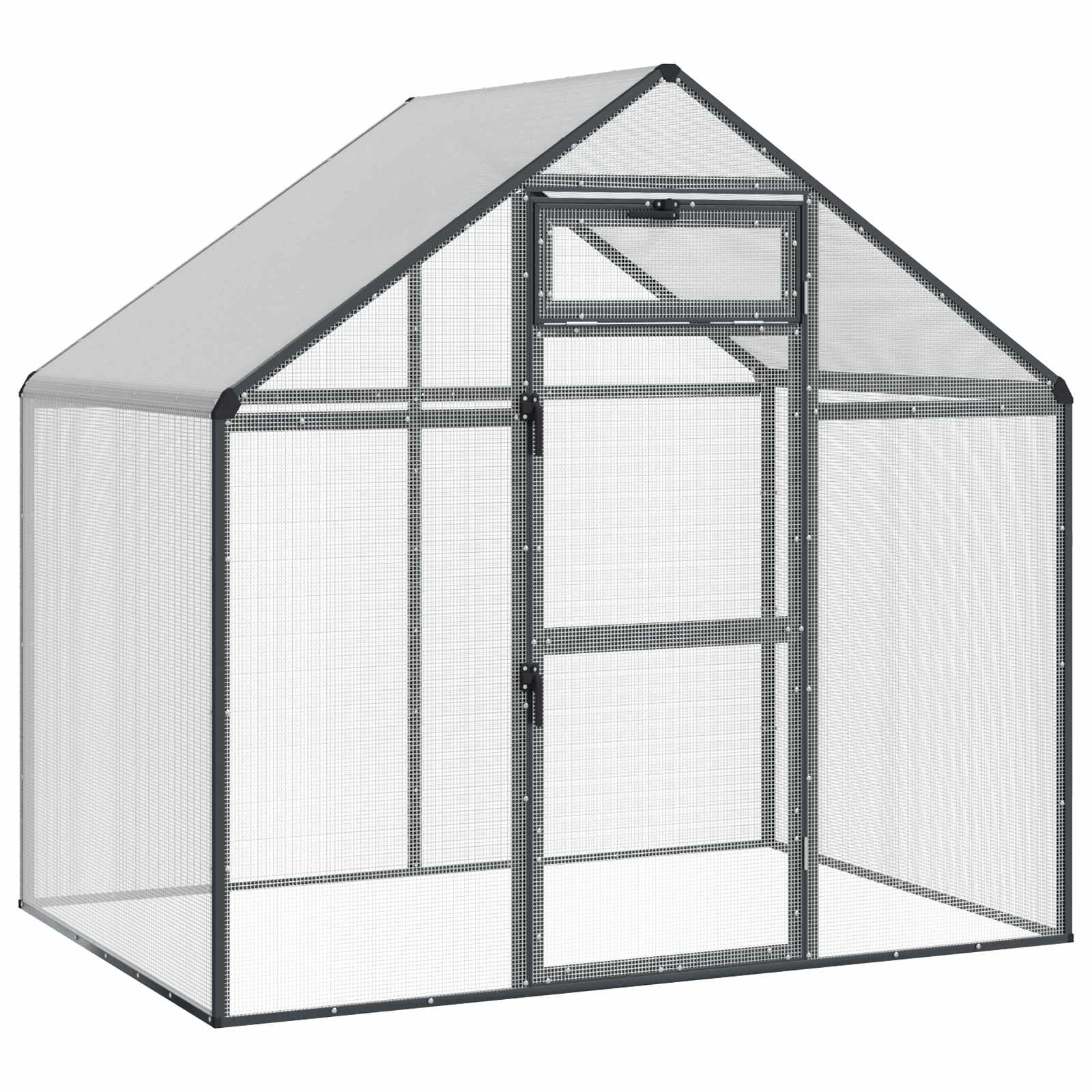 Vogelkäfig Silber 181,5 x 110,5 x 173,5 cm