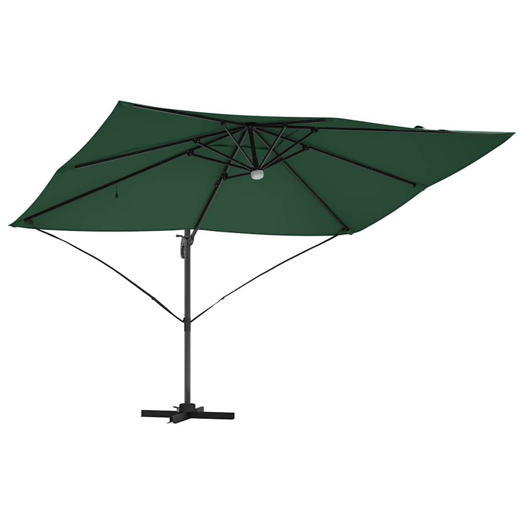 Sonnenschirm Sand 351 x 250 x 253 cm Polyester und Aluminium