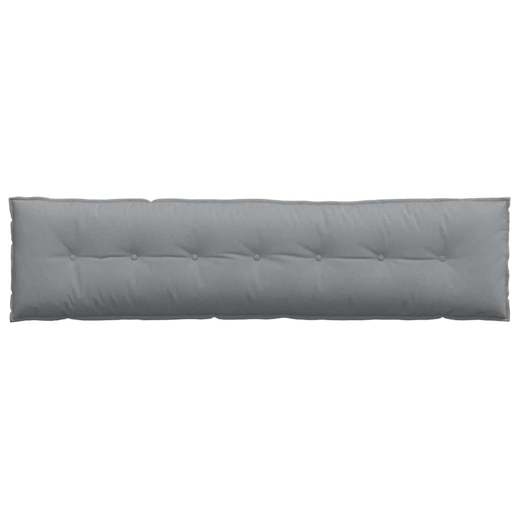 Rückenkissen Hellgrau 50 x 19 x 45 cm Stoff