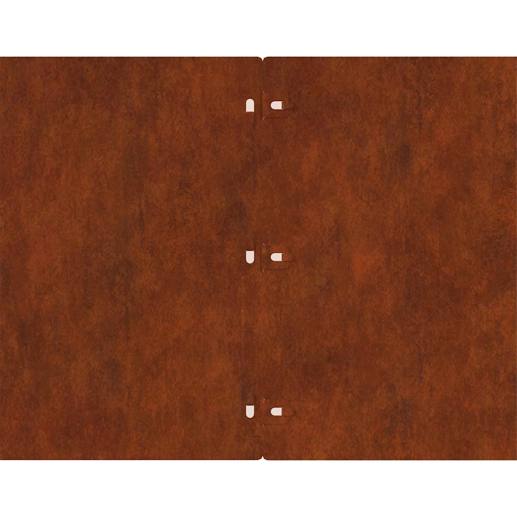 Raseneinfassung 10 pcs 10 x 103 cm Wetterfeststahl Rostig
