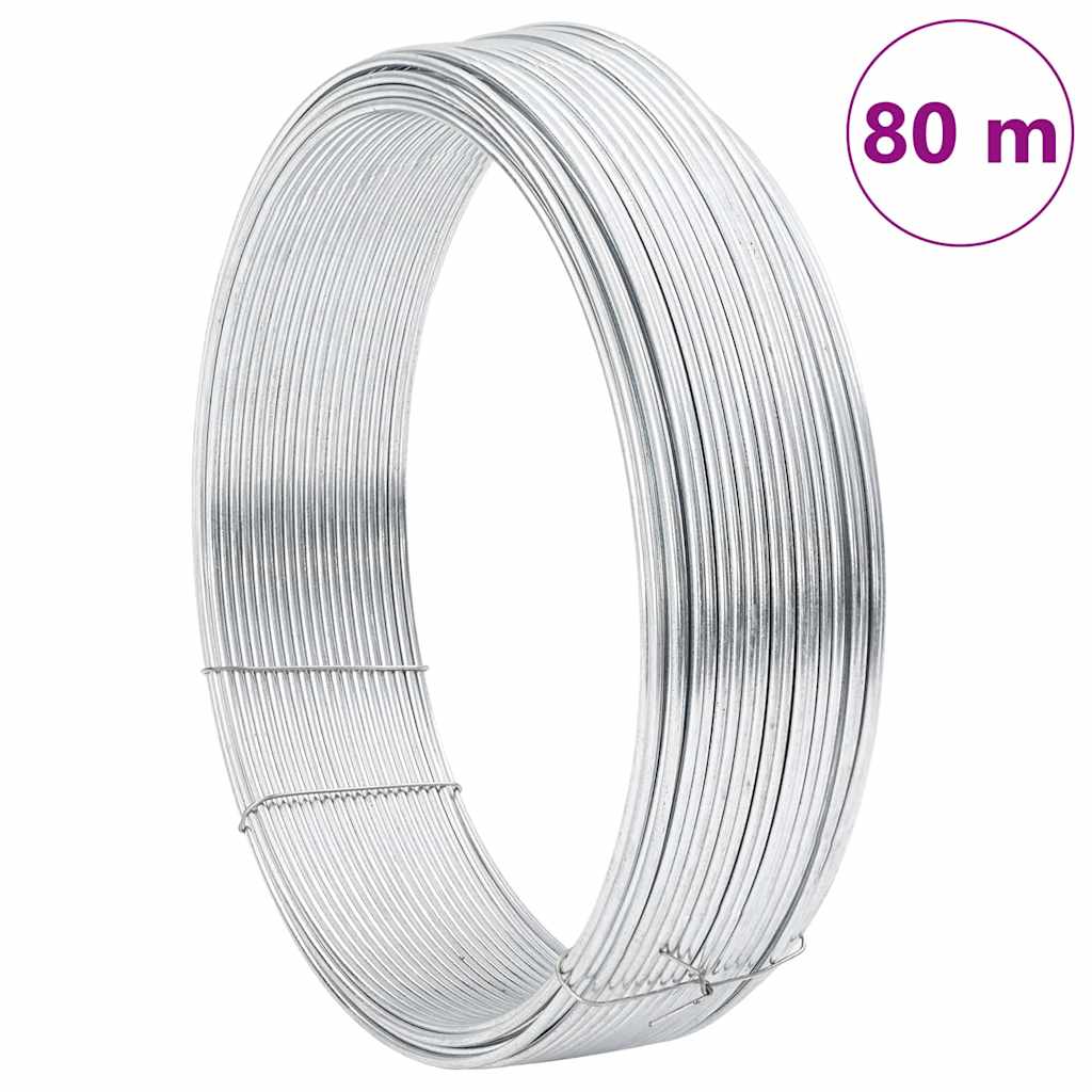 Zaun-Bindedraht 250 m 0,9/1,4 mm Stahl Schwarzgrün