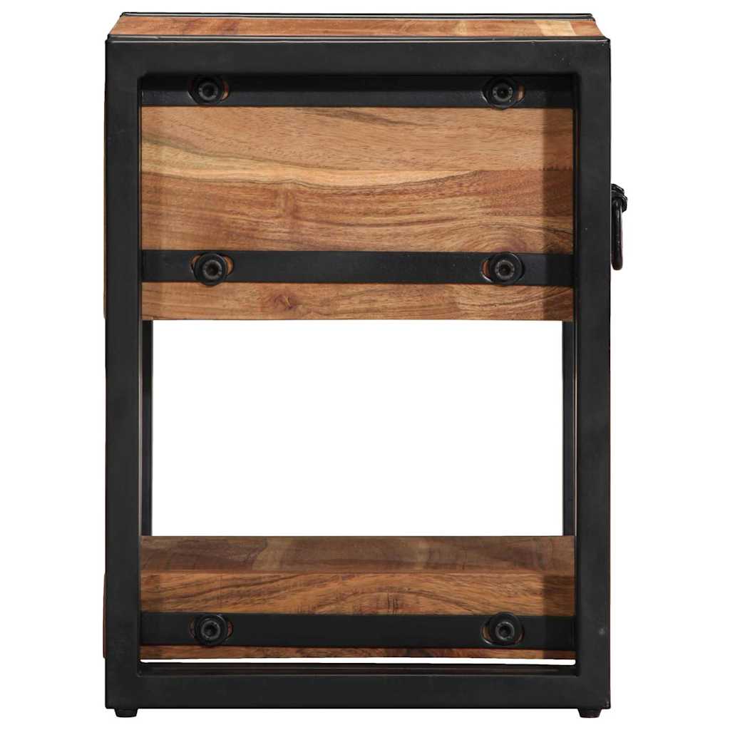 Nachttisch 40 x 35 x 50 cm Massives upgecyceltes Holz