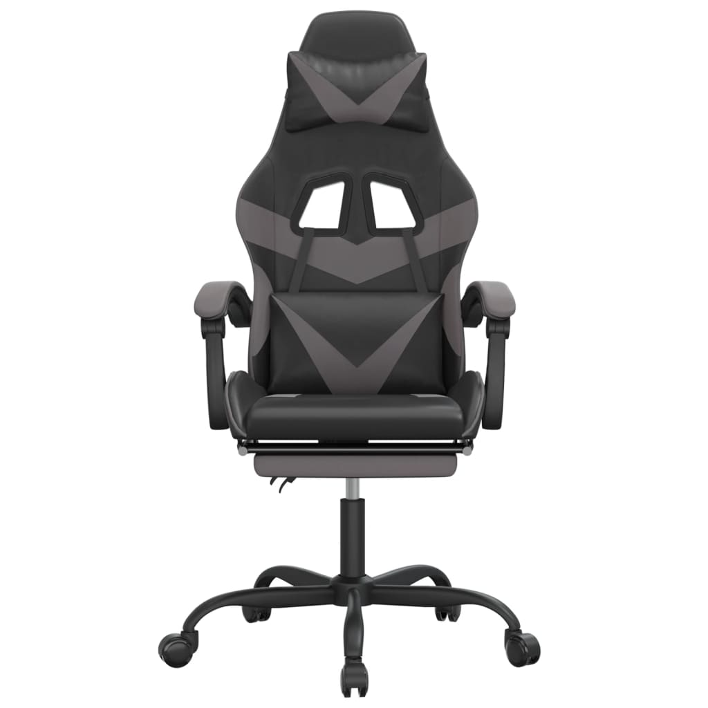 Gaming-Stuhl Drehbar Schwarz und Rot Kunstleder