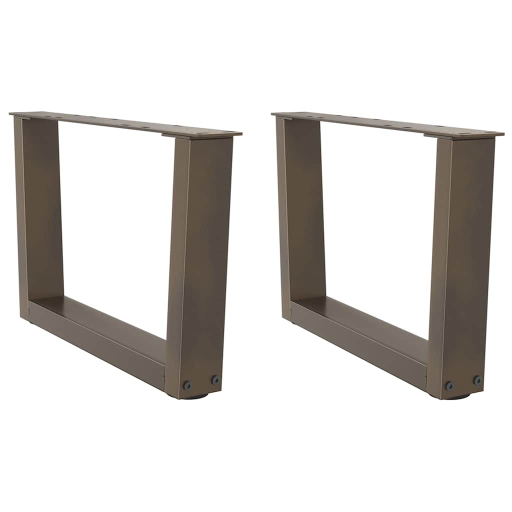 Couchtischbeine V-Form 2 Stück Schwarz 30x(30-31,3) cm Stahl