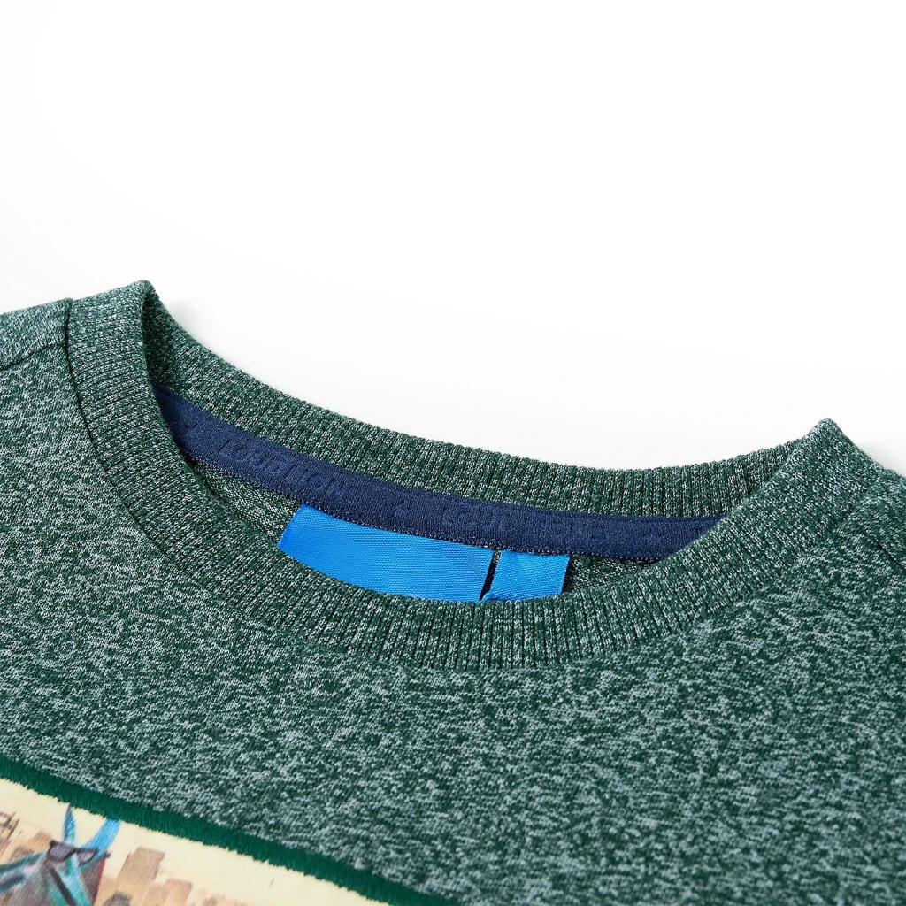 Kinder-Langarmshirt Cognac Melange 104