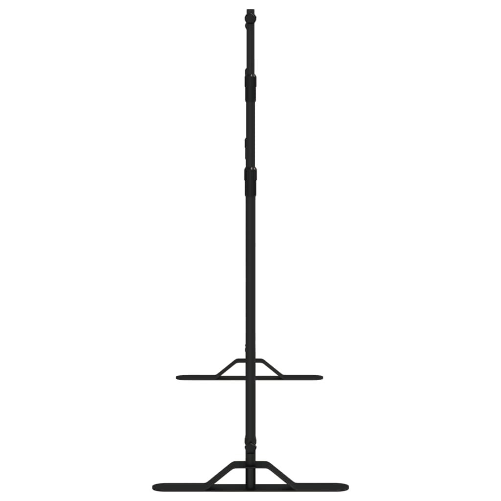 Hintergrundstativ Schwarz 254x243 cm Stahl