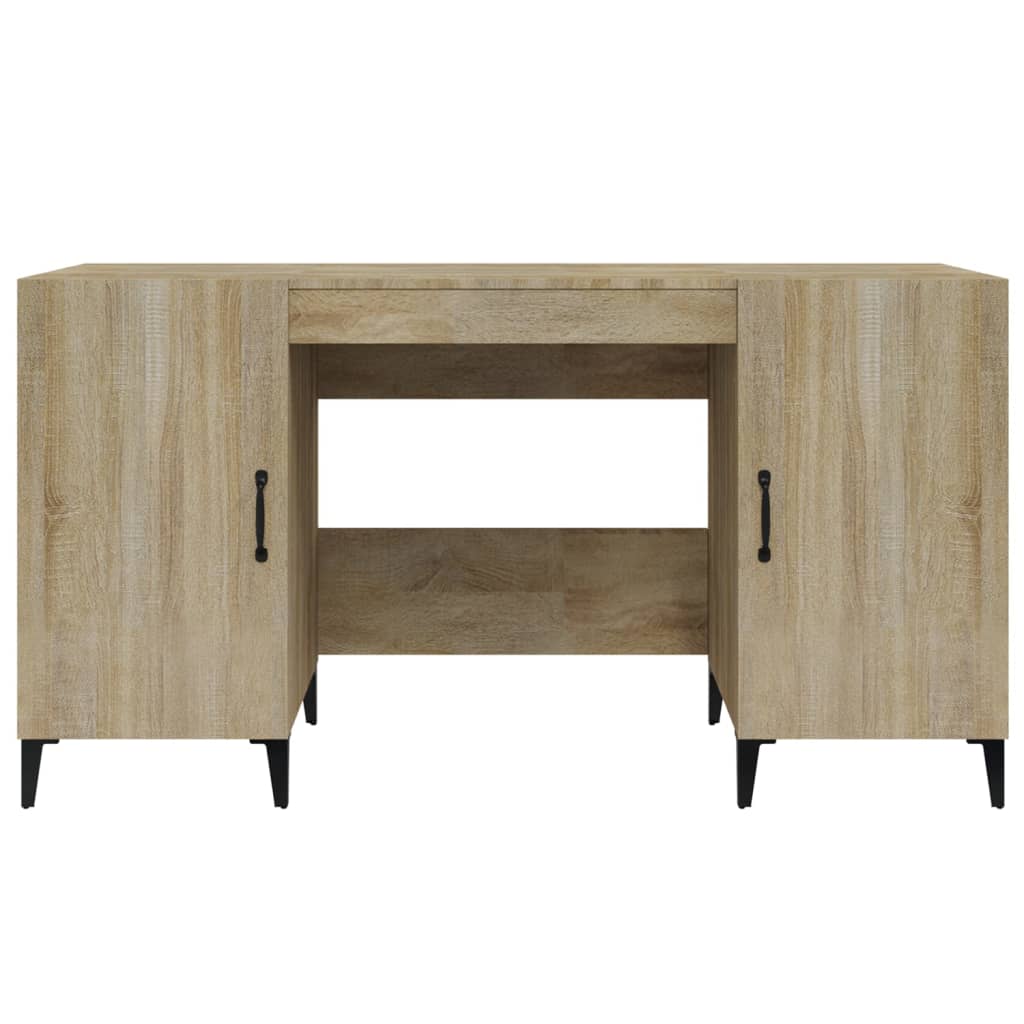 Schreibtisch mit Tür Altholz 140 x 50 x 75 cm Holzwerkstoff