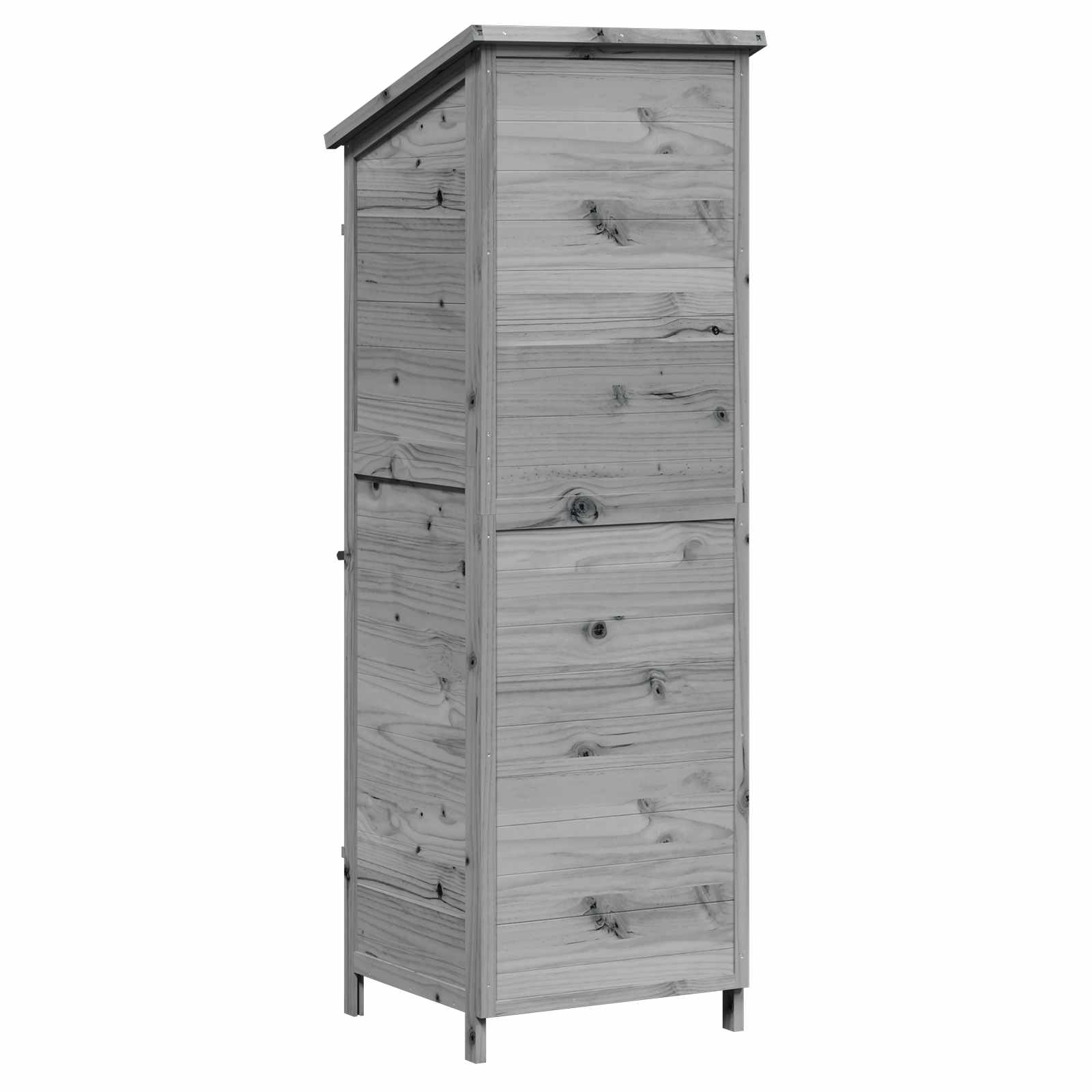 Gartenschuppen Natur 59,5 x 56 x 113,5 cm Massivholz aus Fichte