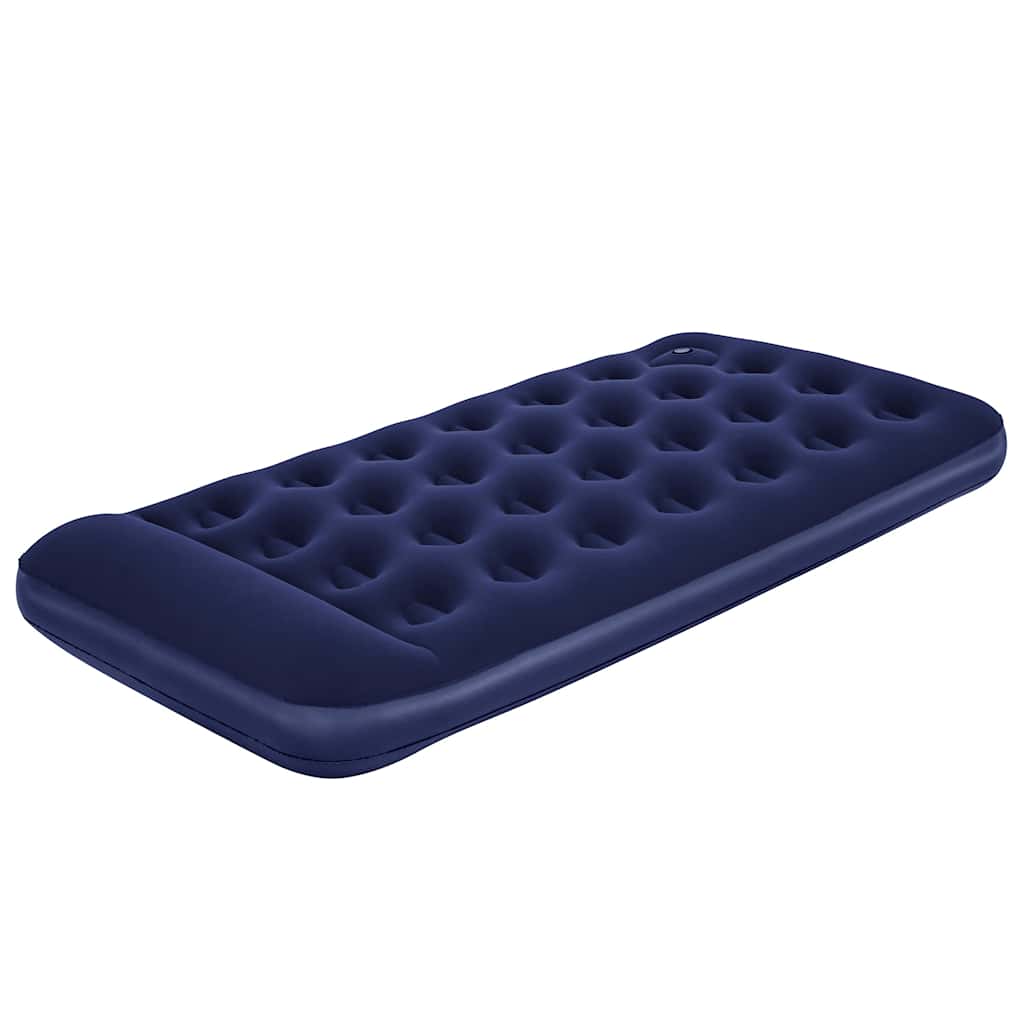Bestway Luftmatratze Aufblasbar Beflockt mit Fußpumpe 185x76x28 cm