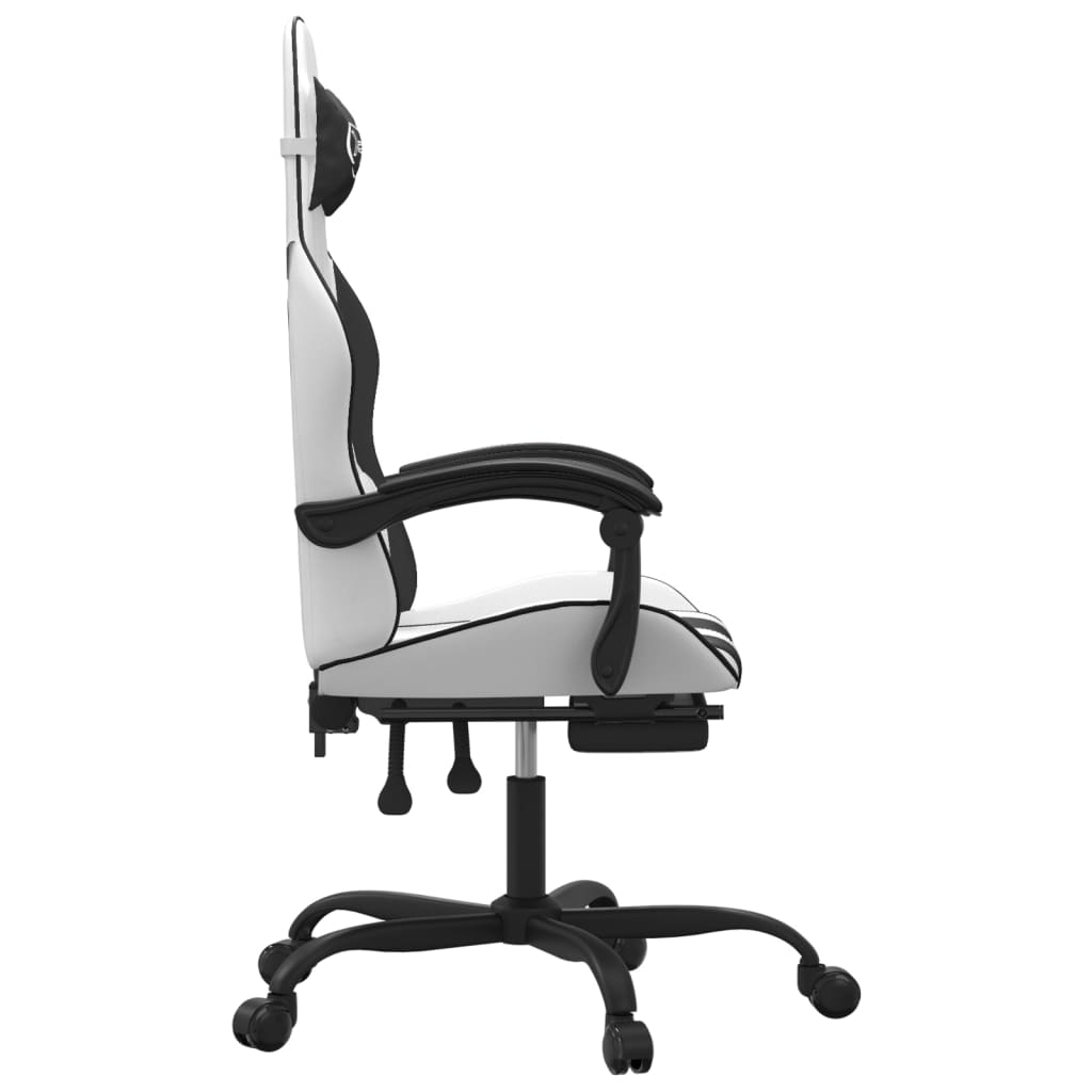 Gaming-Stuhl Drehbar Schwarz und Rot Kunstleder
