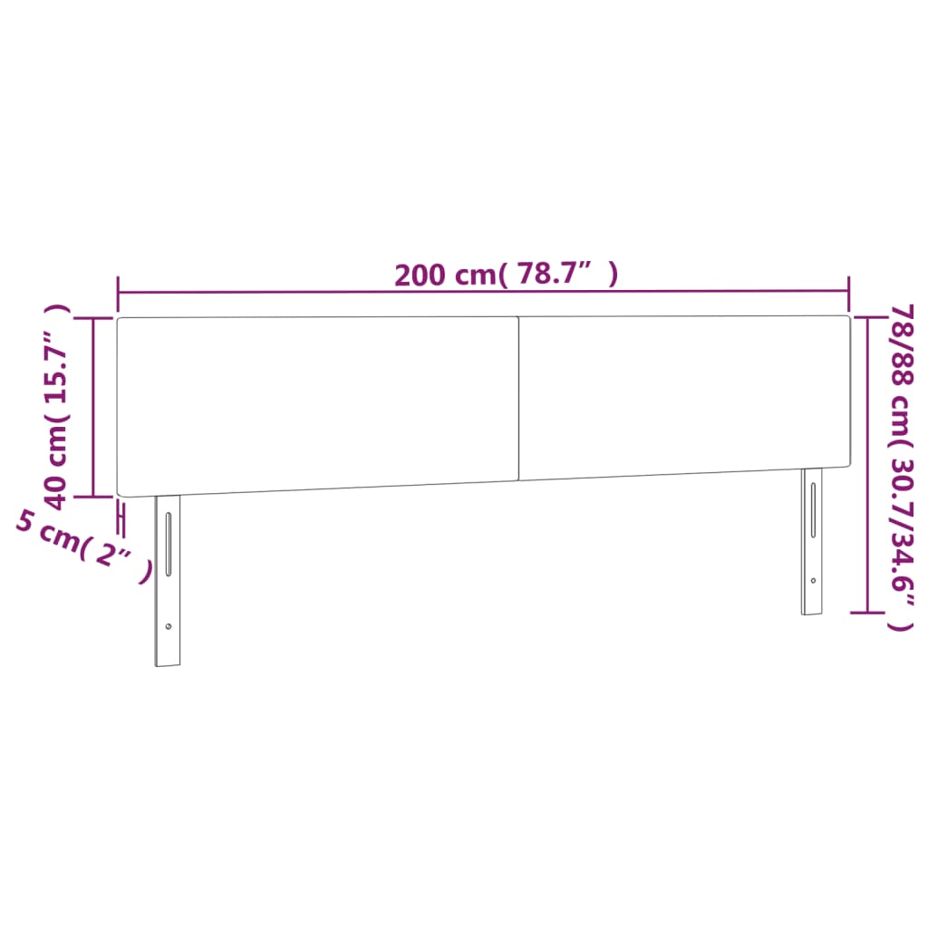 Kopfteil Hellgrau 80x5x118/128 cm Stoff