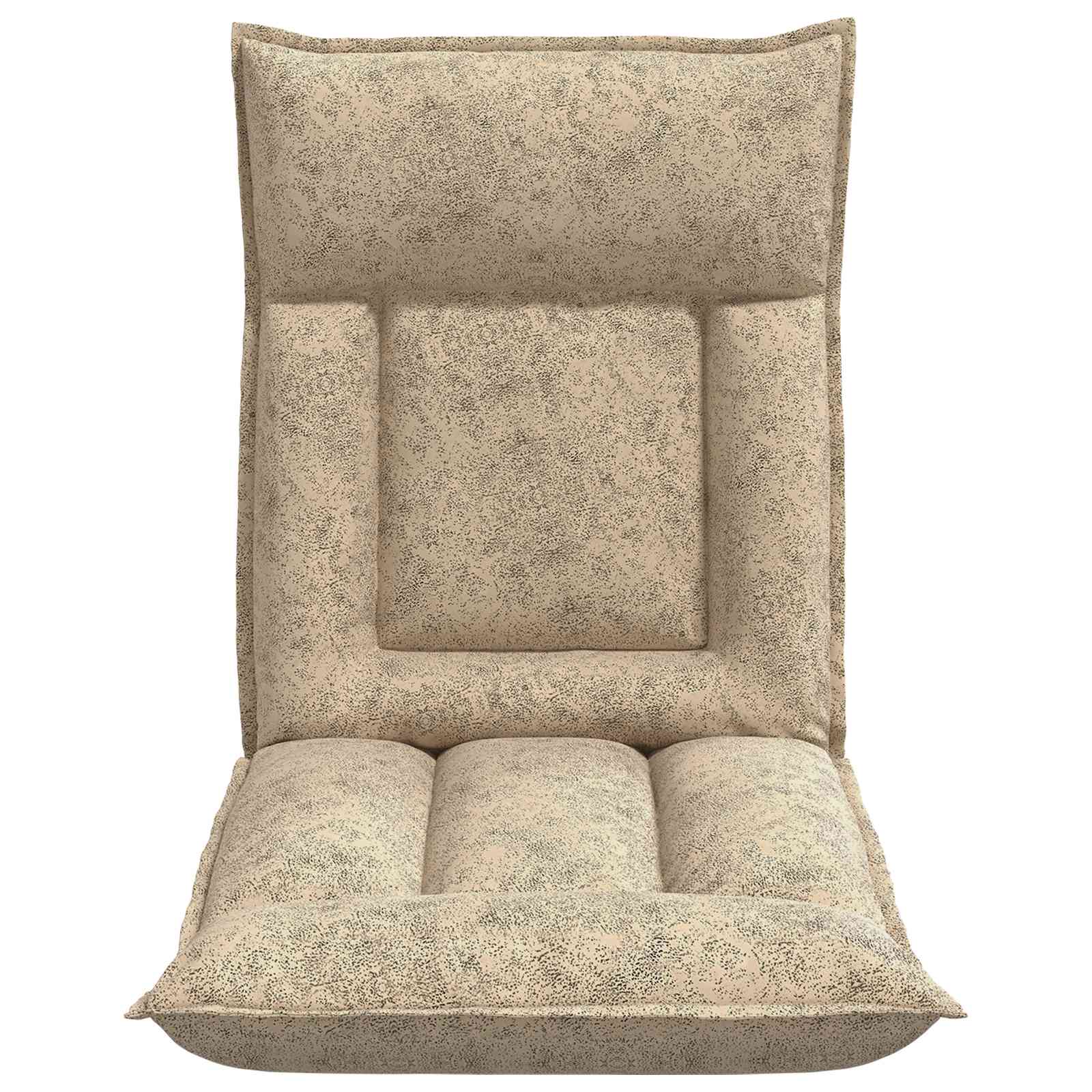 Verstellbarer Fußsessel Braun Stoff