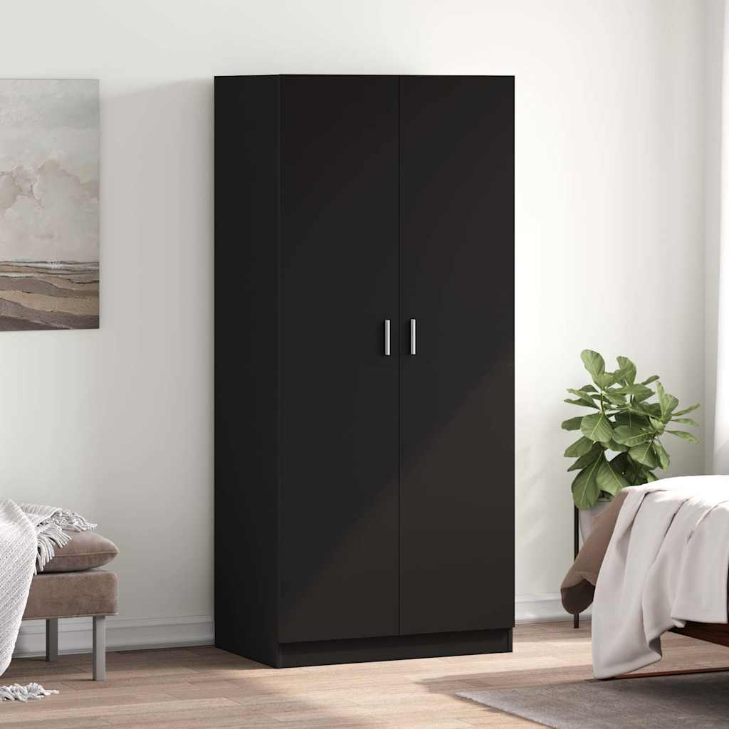 Kleiderschrank Weiß 80x52x180 cm Holzwerkstoff