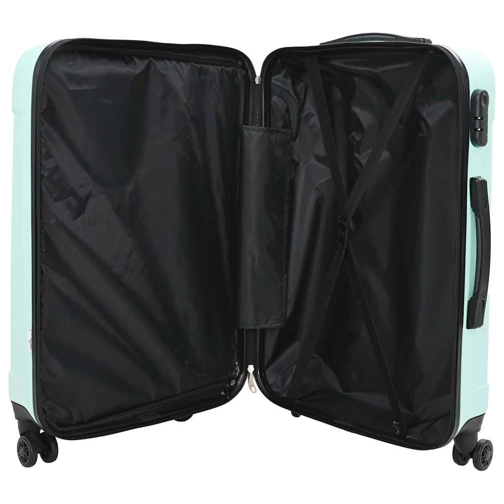 Koffer mit Schloss 3 pcs Schwarz 50 x 31 x 78 cm ABS Kunststoff