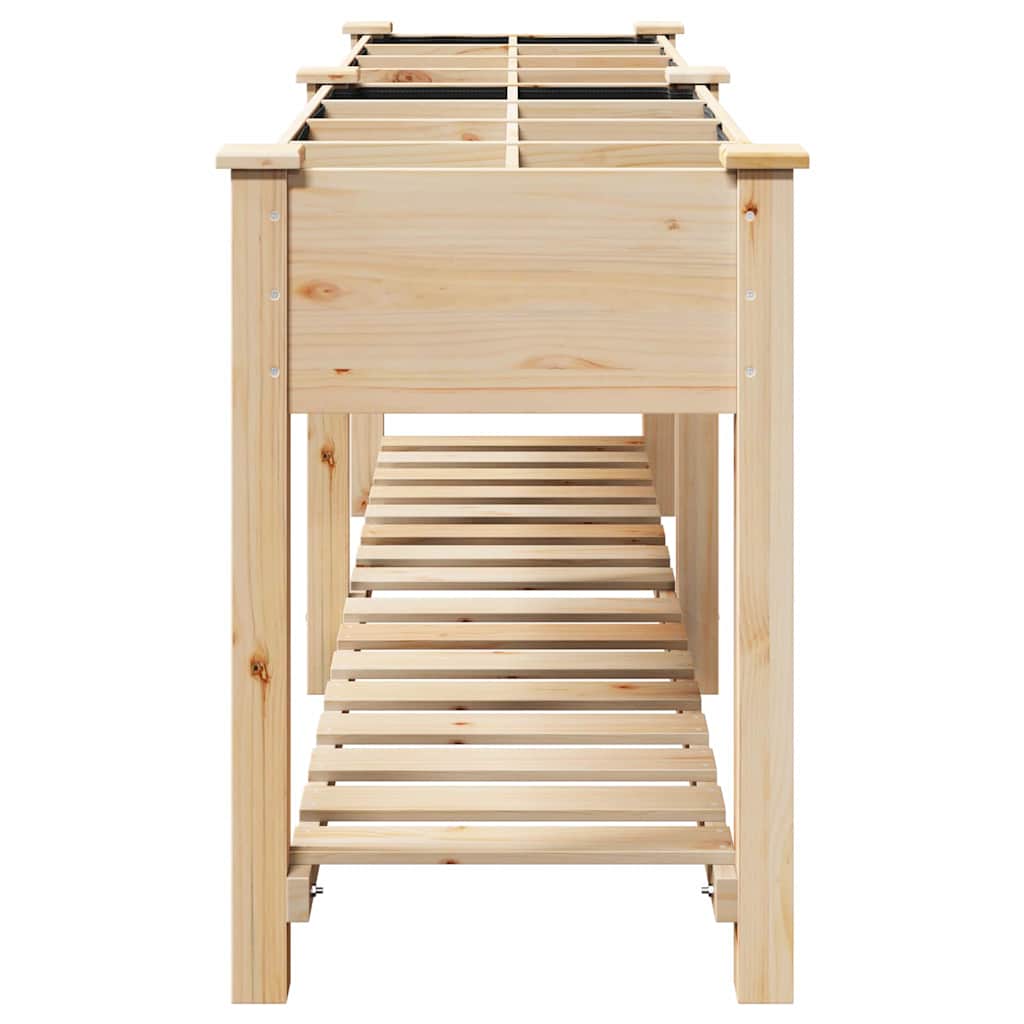 Garten-Pflanzgefäß mit Regal Beige 71 x 37 x 76,5 cm