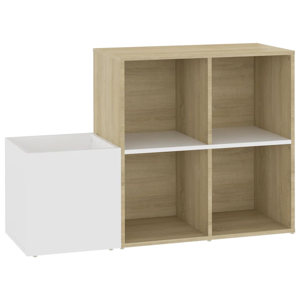 Flur-Schuhschrank Weiß 105x35,5x70 cm Holzwerkstoff