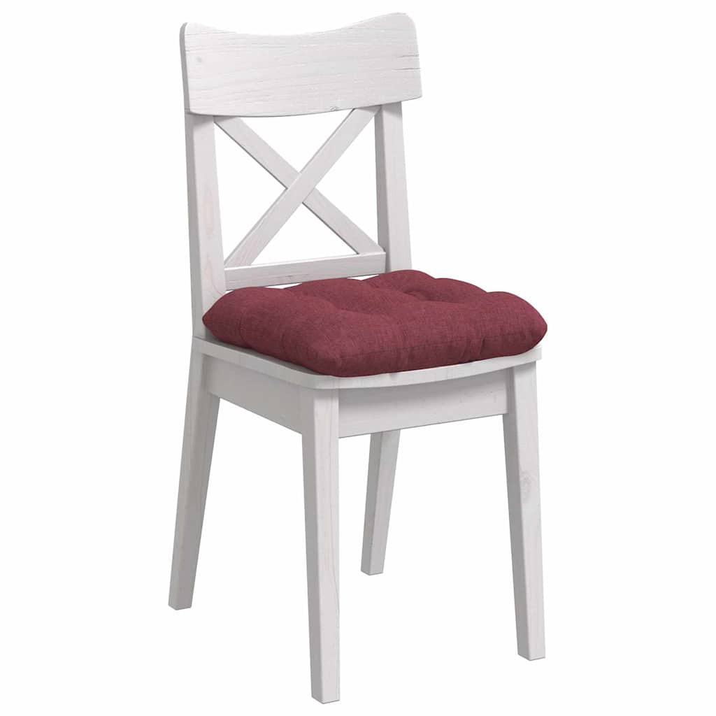 Sitzkissen 4 pcs Hellgrau 40 x 40 x 12 cm Stoff