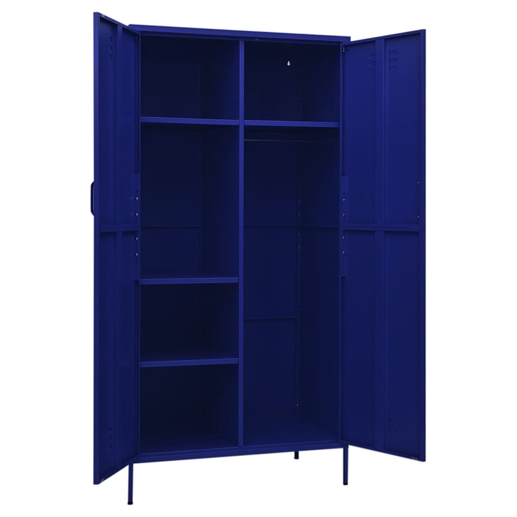 Kleiderschrank Olivgrün 90x50x180 cm Stahl