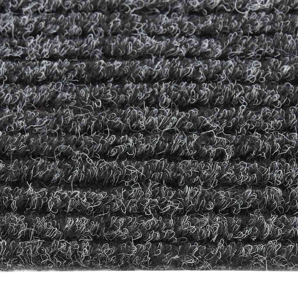Teppichläufer Grau 80 x 150 cm Stoff