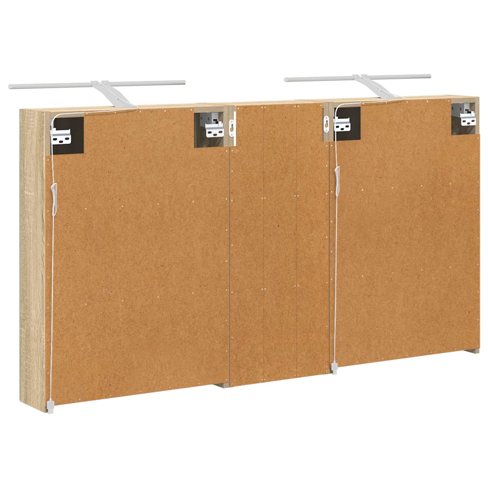 Badezimmerschrank-Set 3 pcs 80 x 10,5 x 50 cm Holzwerkstoff