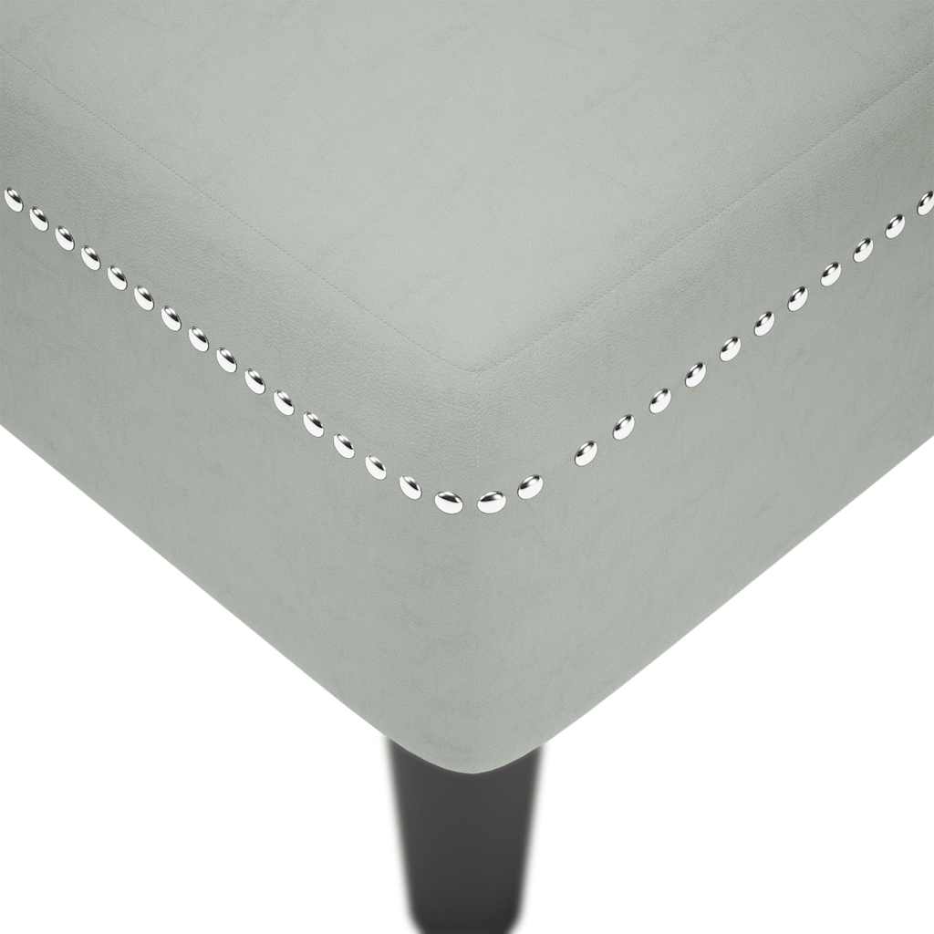 Chaiselongue mit Kissen und Rechter Armlehne Blau Samt