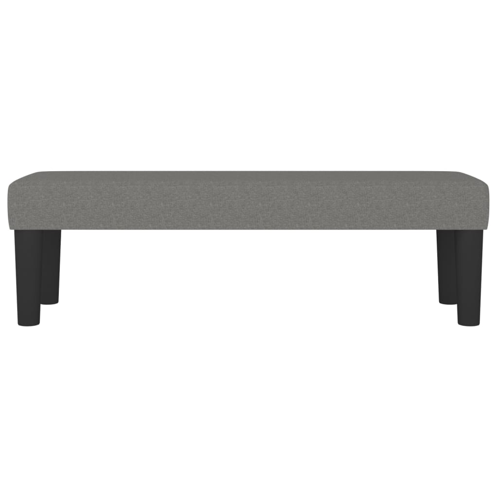 Sitzbank Hellgrau 70x30x30 cm Stoff