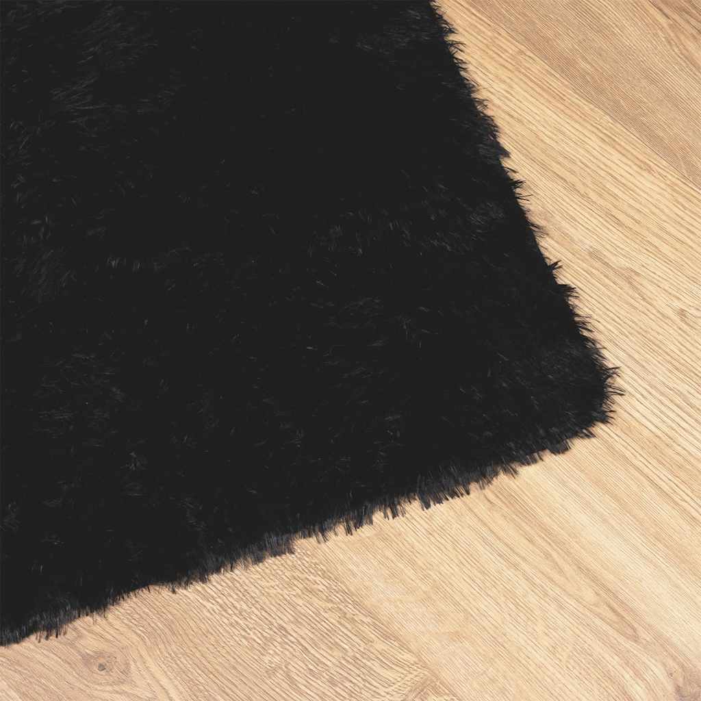 Teppich Shaggy Hochflor NAVARRA Beige 60x100 cm Polyester