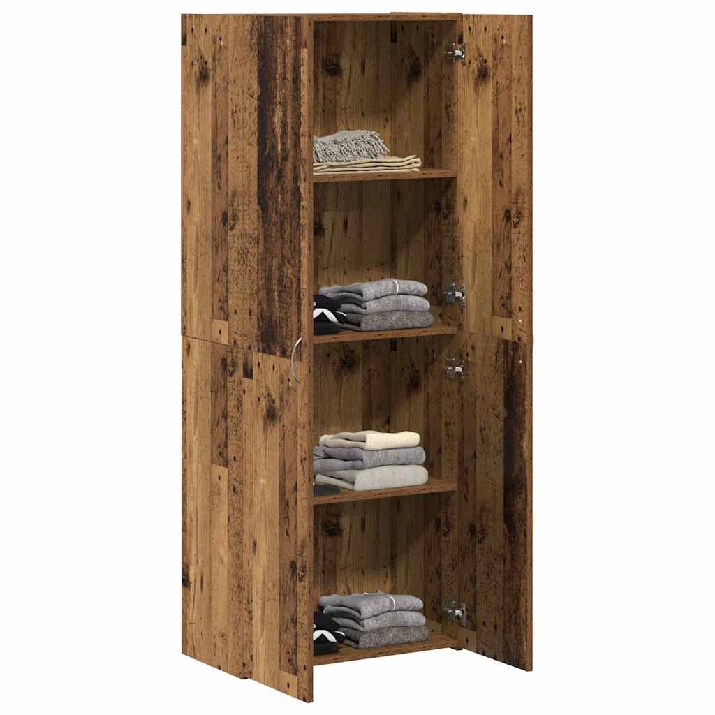 Aktenschrank Weiß 60x32x153 cm Holzwerkstoff