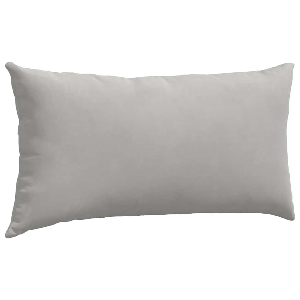 Sofakissen 2 Stück Taupe 50 x 30 cm Stoff