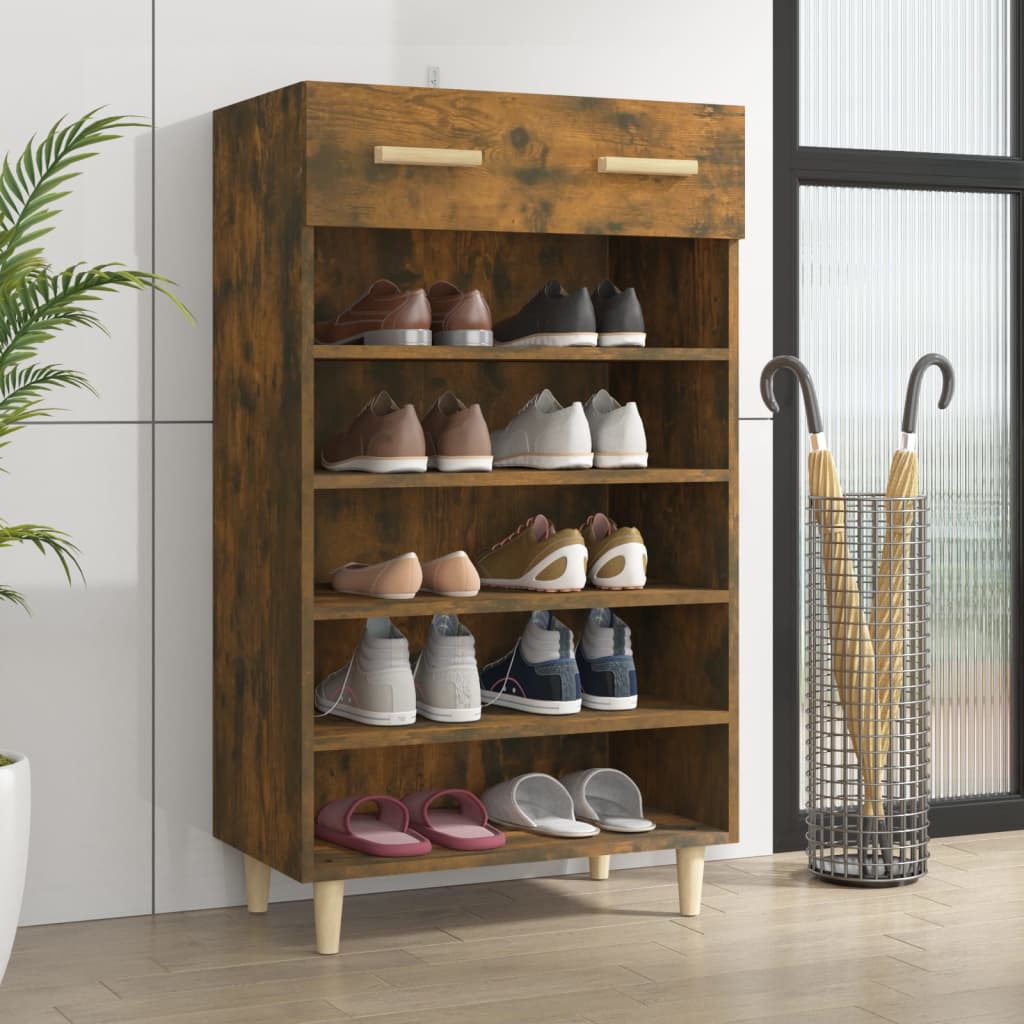 Schuhschrank mit Regal Altholz 60 x 35 x 105 cm Holzwerkstoff