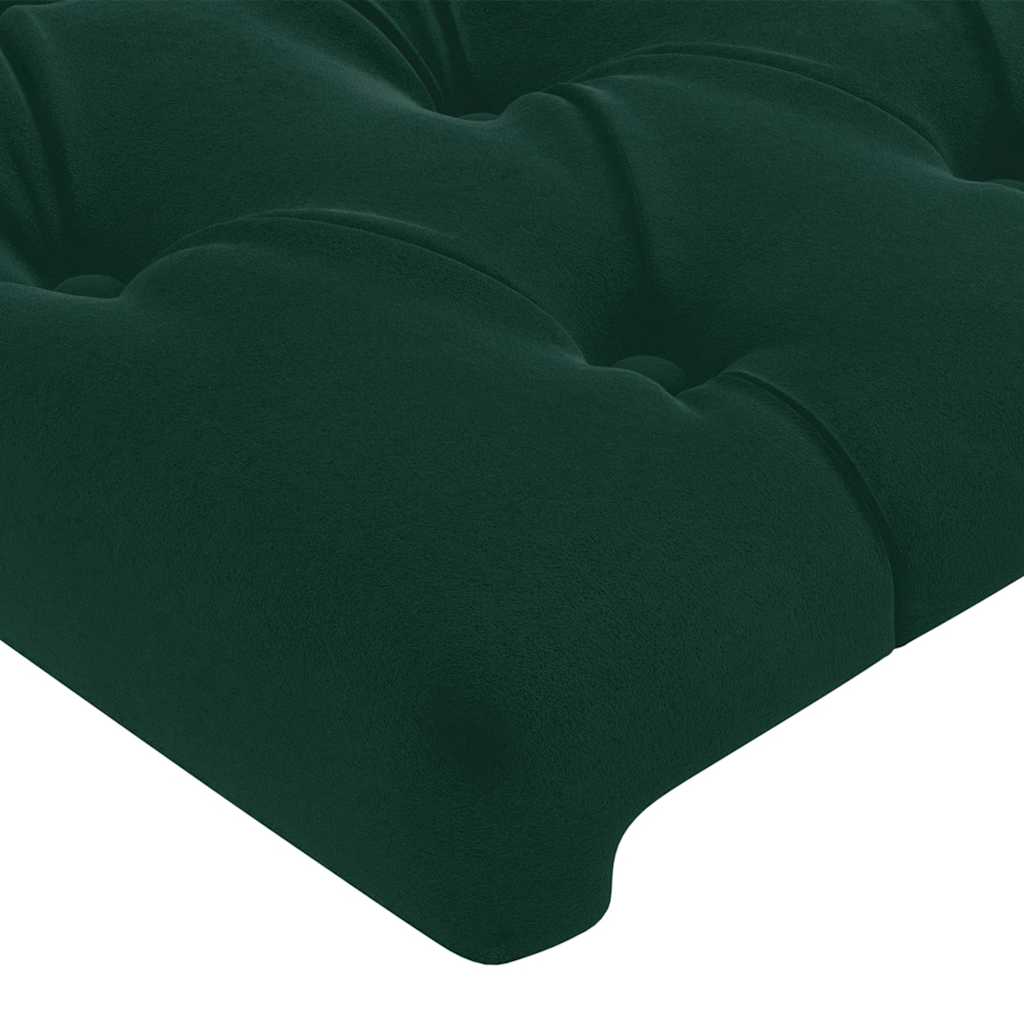Kopfteil mit Ohren Dunkelblau 93x23x78/88 cm Samt