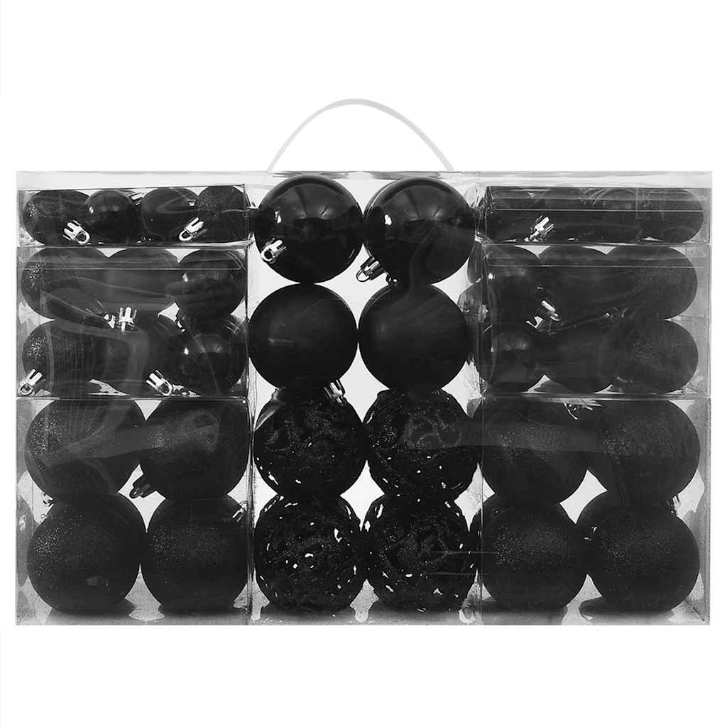 100-tlg. Weihnachtskugel-Set Weiß