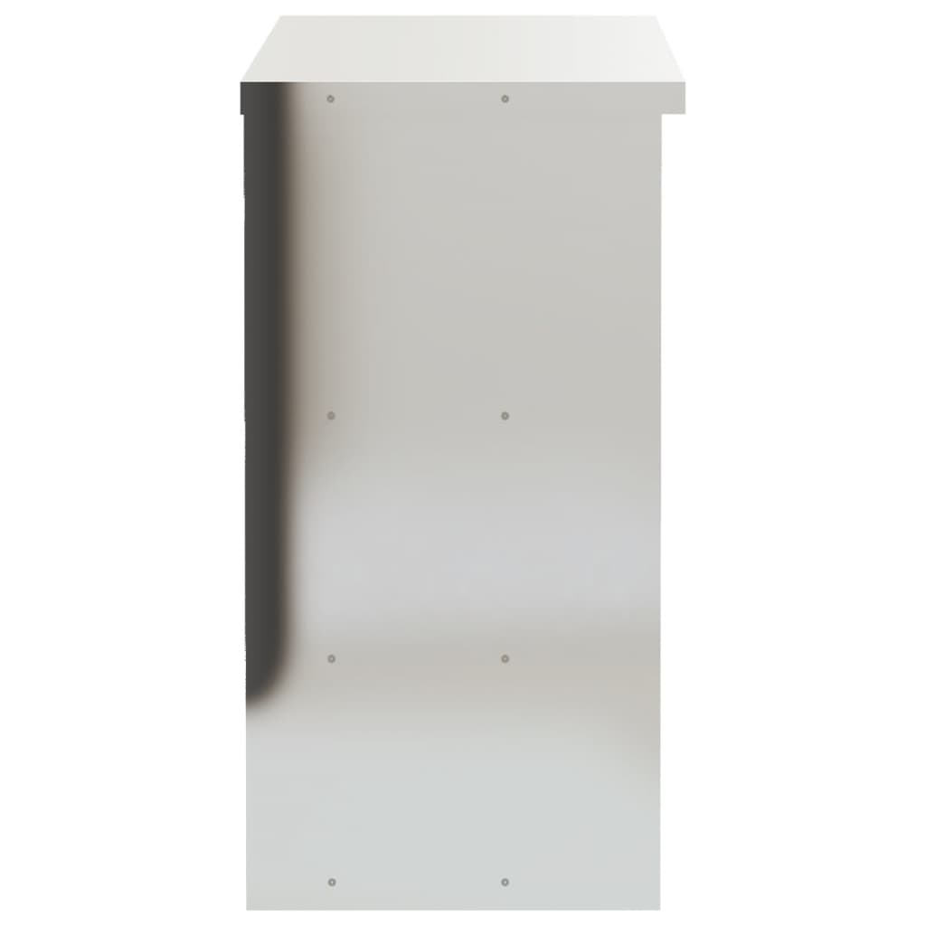 Küchen-Wandschrank mit Schiebetüren Edelstahl