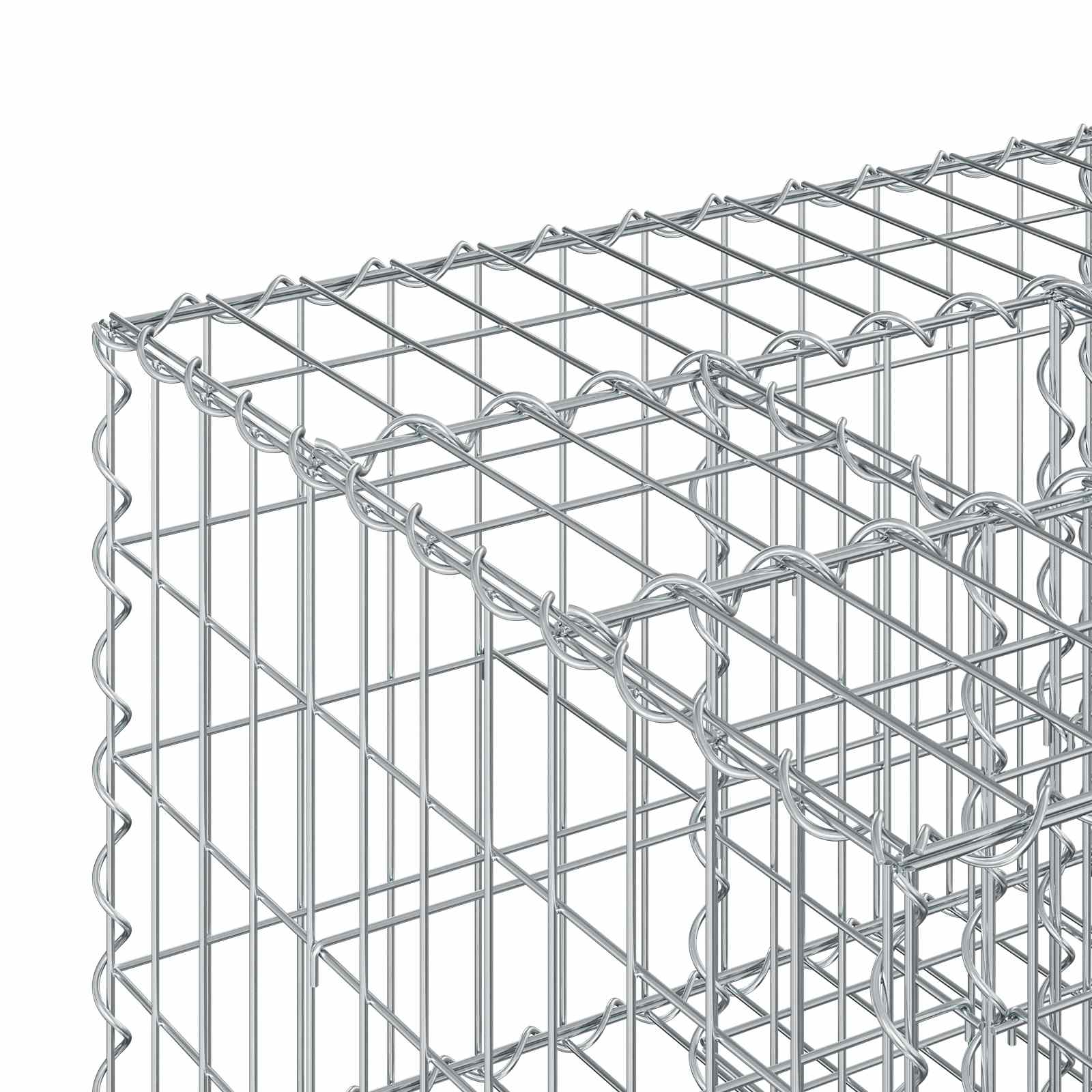 Gabionen Hochbeet Silber
