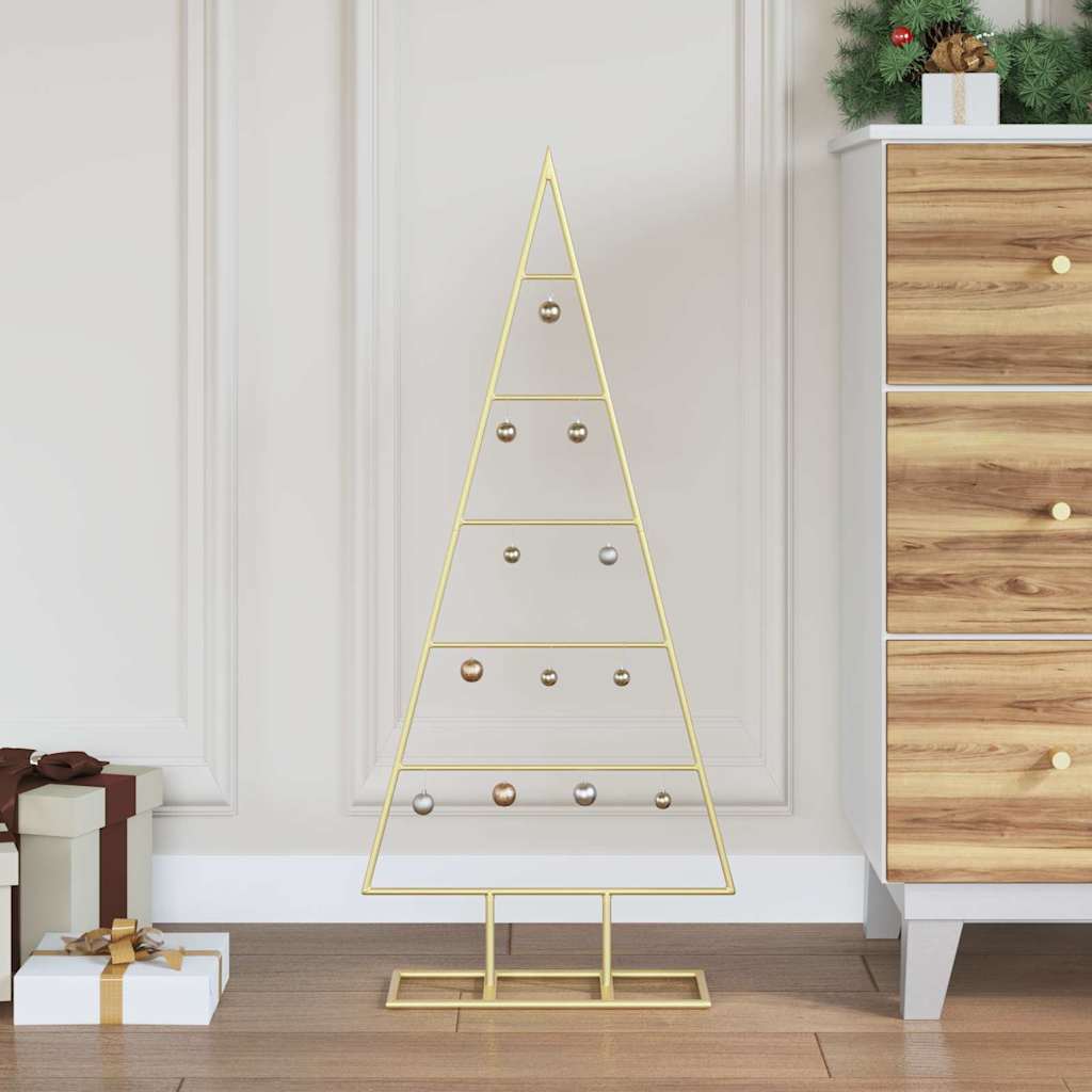 Metall Weihnachtsbaum Gold 60 cm Pulverbeschichteter Stahl