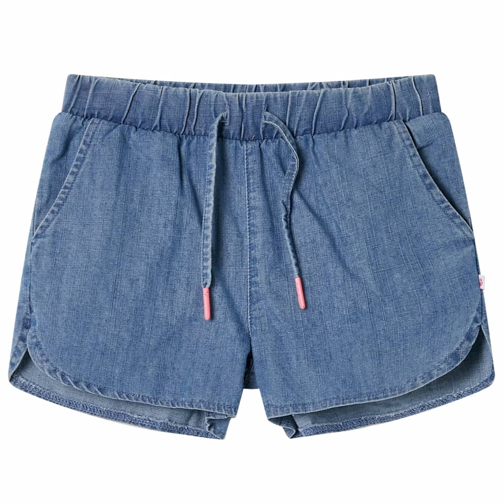 Kindershorts Helles Jeansblau 140