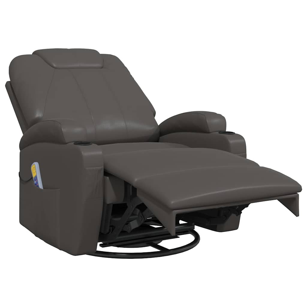 Massage-Schaukelsessel Schwarz Kunstleder