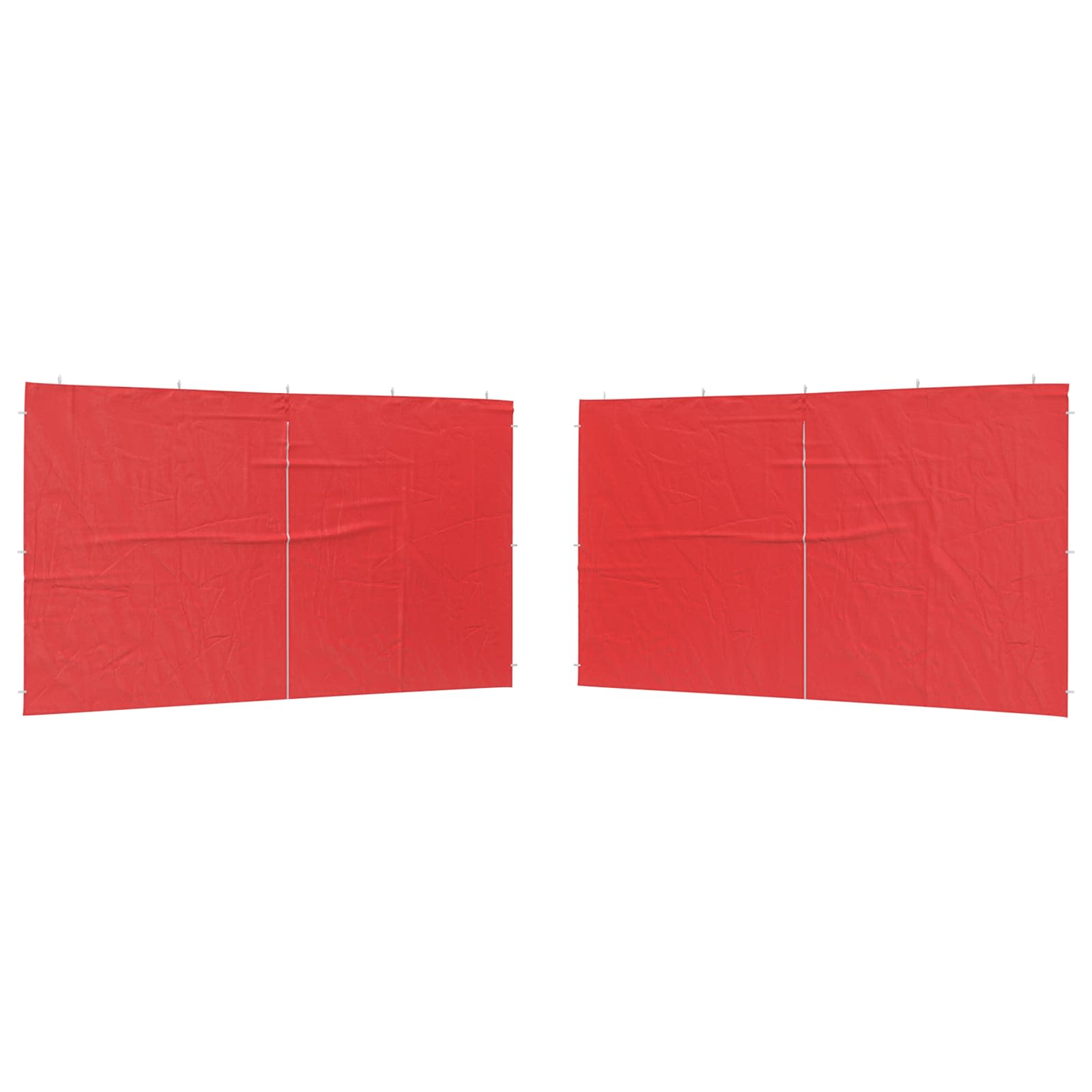 Party Zelt Seitenteil 2 pcs Rot 300 x 195 cm PE und Stahl