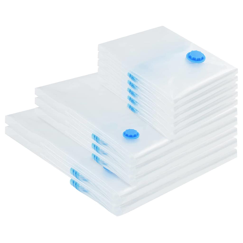 Aufbewahrungstaschen 5 pcs Transparent und Blau 70 x 50 cm
