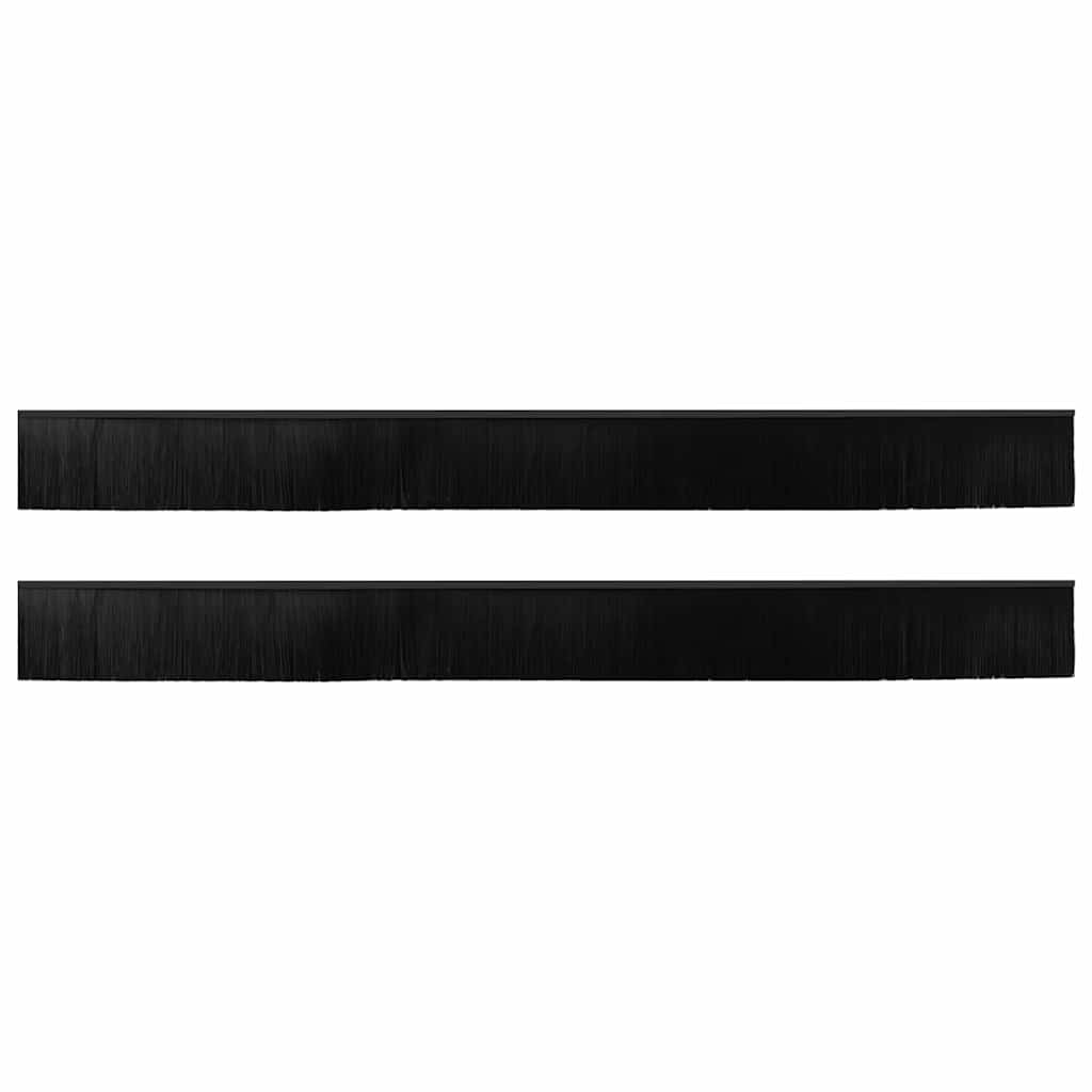 Aufsteck Türbürstendichtungen 2 pcs Braun 100 cm