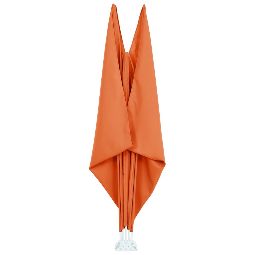 Faltbarer Terrassen-Seitenfächer Grau 240 × 160 cm