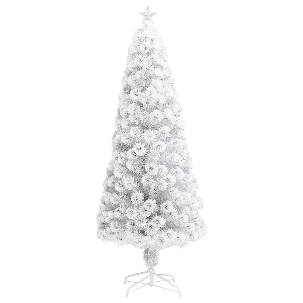Vorbeleuchteter Weihnachtsbaum mit Ständer und LED 150 cm Glasfaser