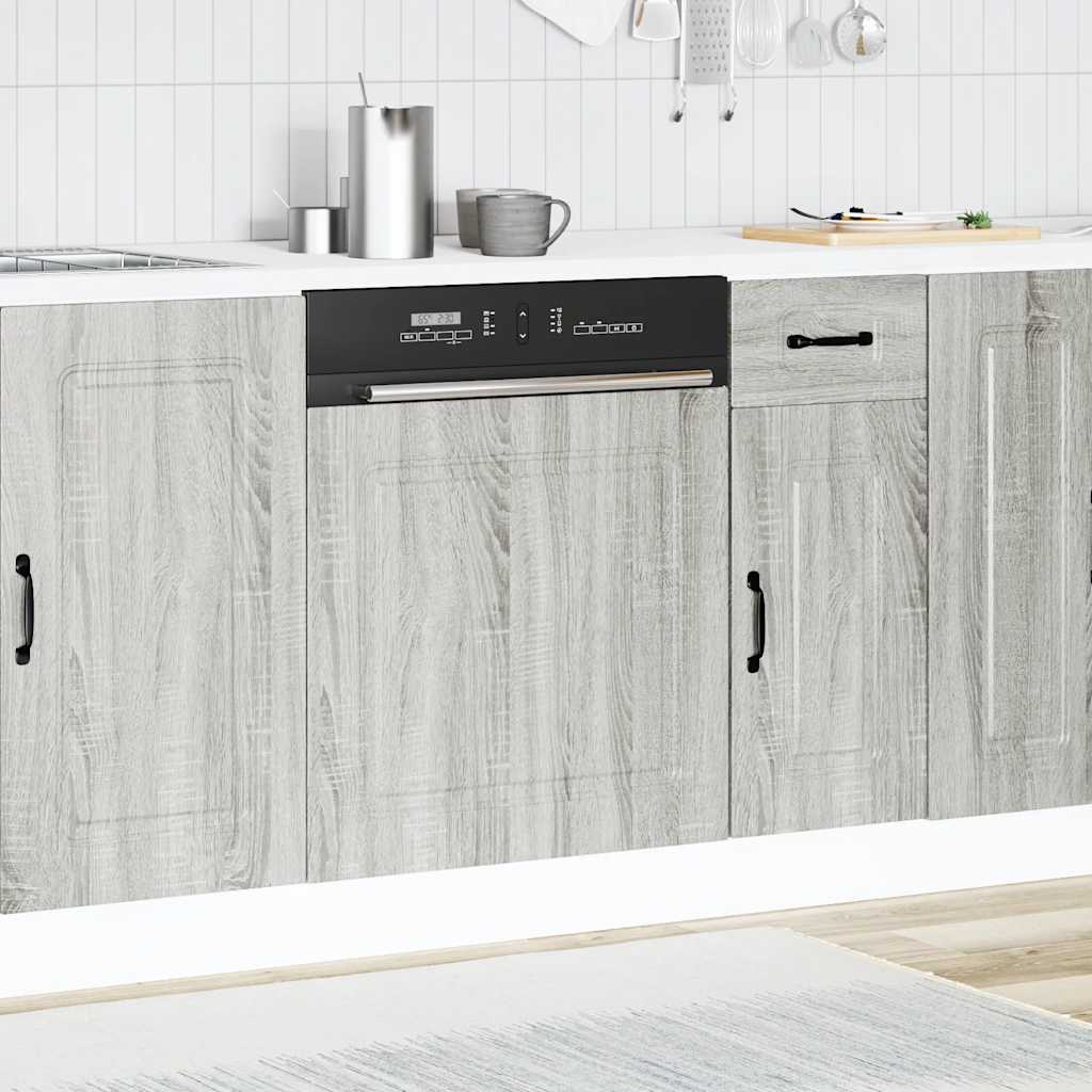 Herdumbauschränke 2 Stk. Kalmar Weiß Holzwerkstoff